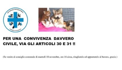 A Savona regolamento comunale di convivenza "incivile" A Savona regolamento comunale di convivenza "incivile"