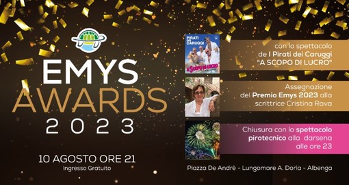 Giovedì sera ad Albenga appuntamento con l'Emy's Award. Quest'anno il premio va a Cristina Rava Giovedì sera ad Albenga appuntamento con l'Emy's Award. Quest'anno il premio va a Cristina Rava