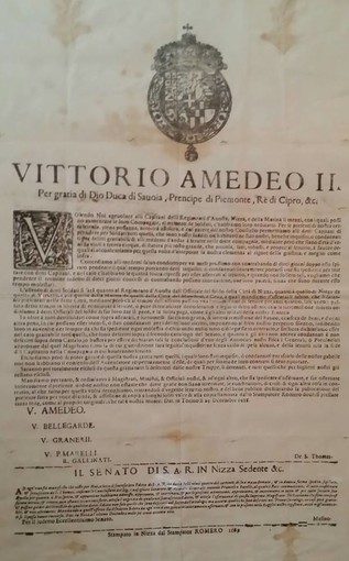 Alle origini della nostra civiltà: l’editto di Vittorio Amedeo Secondo di Savoia