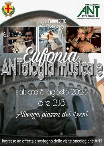 Albenga, L’Eufonia Trio in concerto in piazza dei Leoni per  l’Ant
