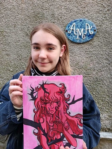 Altare, Emma Kuka trasforma il fumetto in arte su tela
