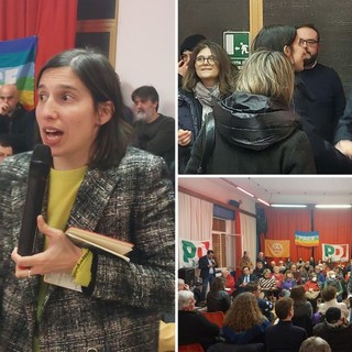 Savona, la candidata alle primarie del Pd Elly Schlein: "Vogliamo costruire un partito che ad ogni critica fa seguire una proposta" (FOTO)