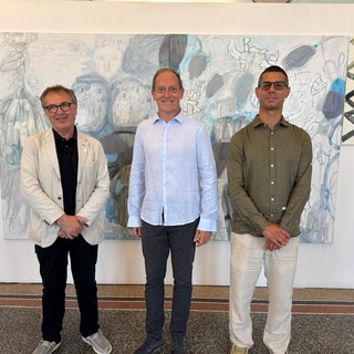 Il Direttore Artistico Giovanni Di Stefano, il sindaco di Andora Mauro Demichelis e il vice sindaco e assessore alla Cultura Daniele Martino Il Direttore Artistico Giovanni Di Stefano, il sindaco di Andora Mauro Demichelis e il vice sindaco e assessore alla Cultura Daniele Martino