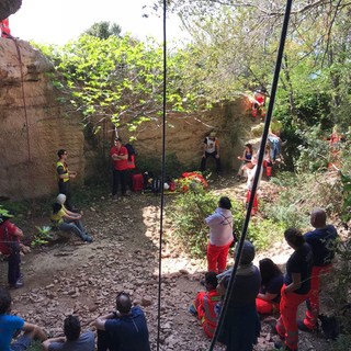 Verezzi: un successo per l'esercitazione dedicata al soccorso in zone impervie (FOTOgallery)