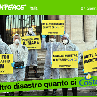 Concordia, Greenpeace non abbassa la guardia: misure di sicurezza o semplici "accordi volontari" con le compagnie
