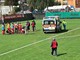 Scontro durante partita di calcio, 16enne portato al Santa Corona dall'elisoccorso Scontro durante partita di calcio, 16enne portato al Santa Corona dall'elisoccorso