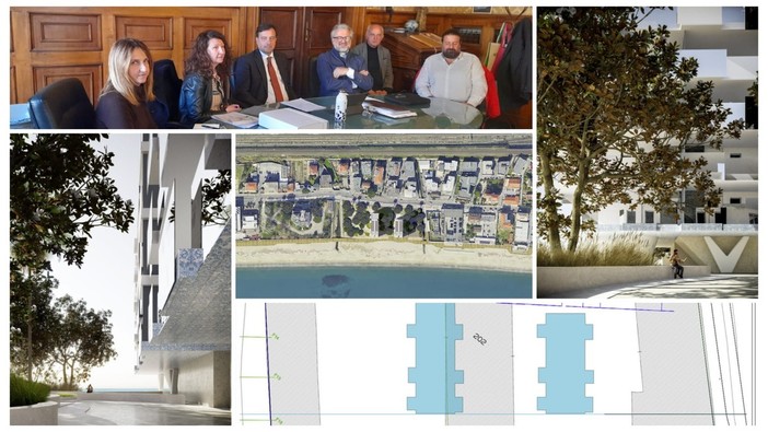 Savona, accordo sull'operazione dei cantieri Solimano: due palazzi di sei piani e parco verde aperto sulla spiaggia