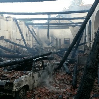 L'ex Monastero di Millesimo distrutto dalle fiamme, sconforto tra gli abitanti