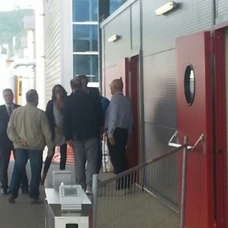 Burlando in visita alla Piaggio Aero di Villanova: "Nuovo stabilimento è sito eccellenza"