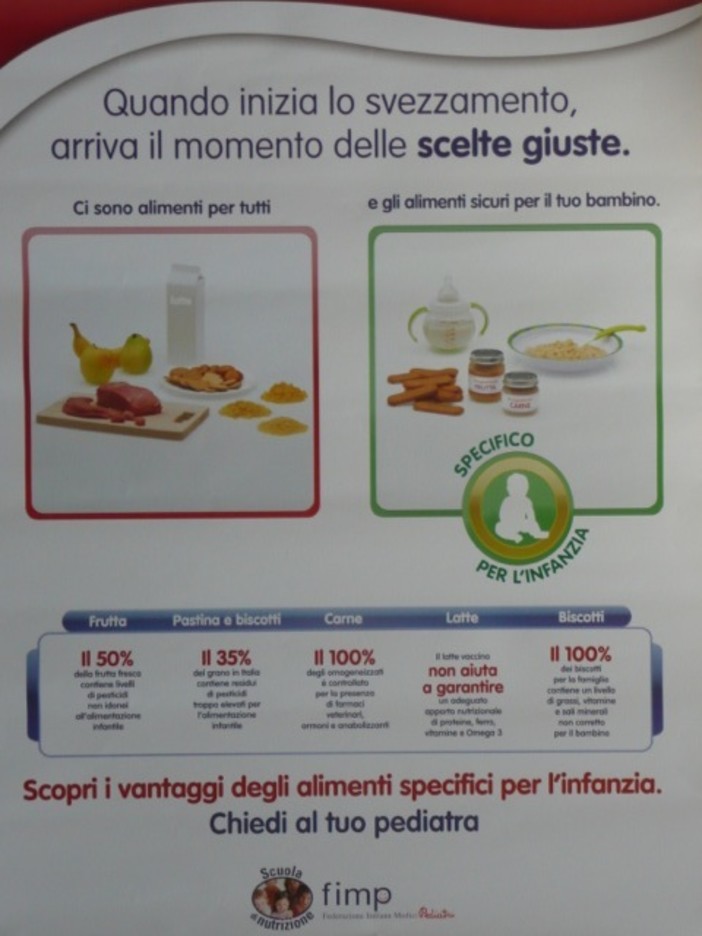 MDC: "i pediatri curano i bambini o gli interessi dell’industria alimentare per l’infanzia?"
