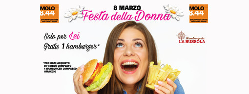 Al Molo 8.44 l’8 marzo un hamburger gratis a tutte le donne