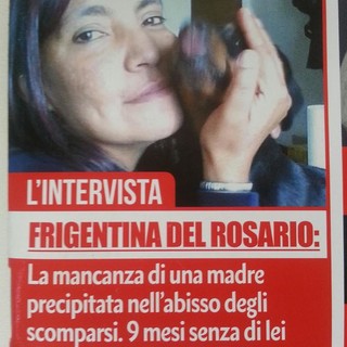 La storia di Frigentina del Rosario scomparsa a Vendone lo scorso 2 febbraio sulla rivista "Scomparsi"
