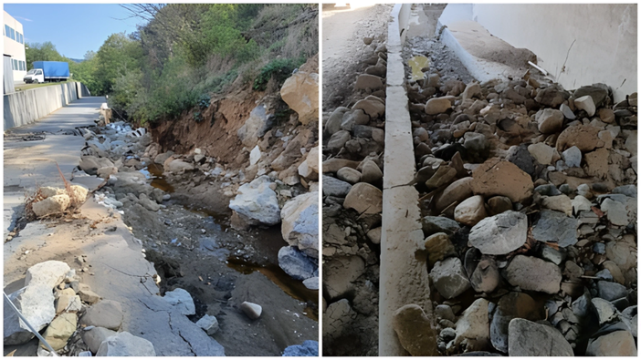 Frana in località Cornareto: condannata l'azienda E.M.I. Bagnasco: dovrà mettere in sicurezza l'area