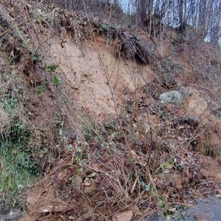 Murialdo, frana sulla strada comunale di collegamento con le borgate Altivo e Massimina (FOTO)