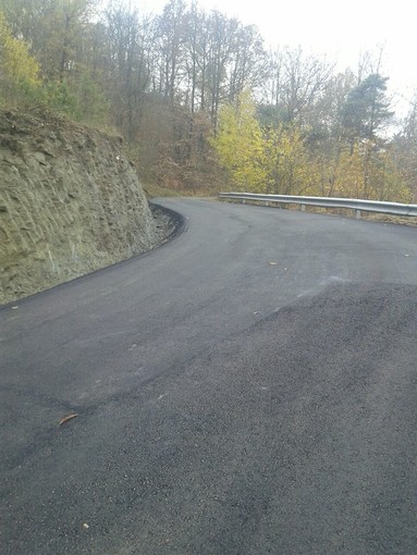 Frana a Giusvalla: terminati i lavori sulla strada "Colla - Rapetti" (FOTO)