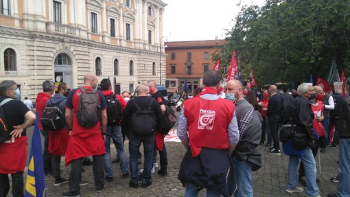 Protesta del trasporto pubblico locale: anche la Filt Cgil Savona e Genova presenti a Roma (FOTO)