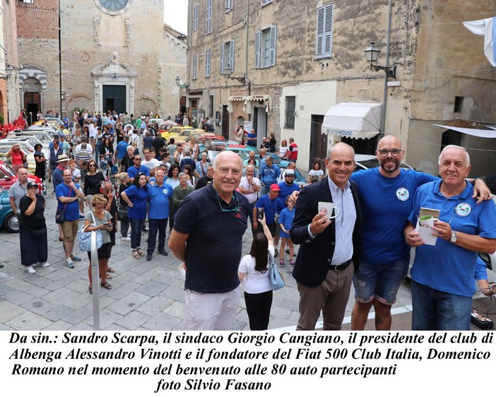 Albenga: ben 80 Fiat 500 al "Made in Italy sotto le torri"