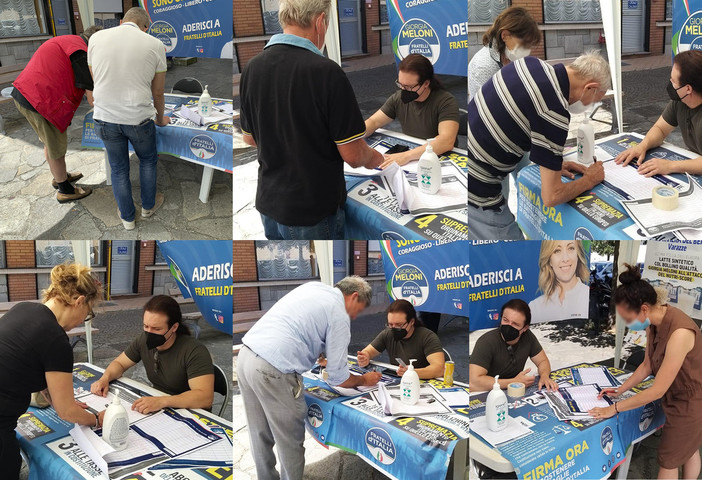 Celle, il circolo "Riviera del Beigua" di FdI in piazza per una campagna di sensibilizzazione Celle, il circolo "Riviera del Beigua" di FdI in piazza per una campagna di sensibilizzazione