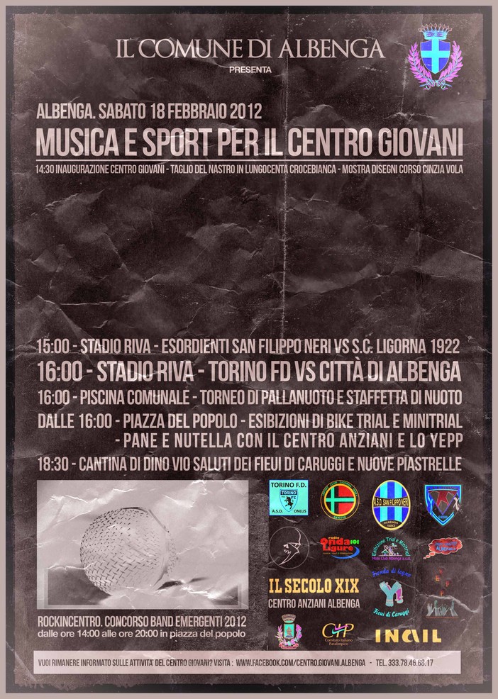 Albenga, le band giovanili del territorio a "RockInCentro"