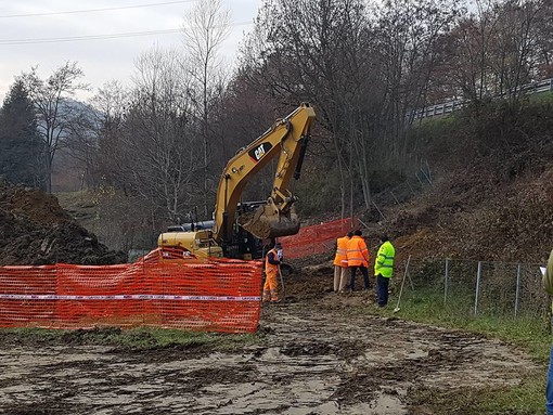 Rimozione frana nei pressi autostrada