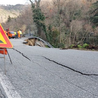 Frana sulla Sp12 al Santuario, la Provincia: "Entro la settimana prossima attivo il senso unico alternato"