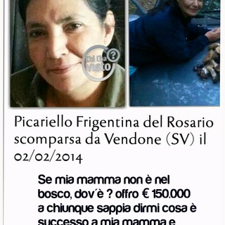 Frigentina Del Rosario: l'appello della figlia "offro ricompensa a chi mi aiuterà a trovare mia mamma" Frigentina Del Rosario: l'appello della figlia "offro ricompensa a chi mi aiuterà a trovare mia mamma"
