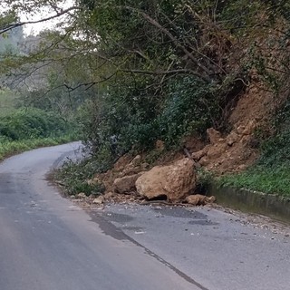 La frana dello scorso 26 ottobre La frana dello scorso 26 ottobre