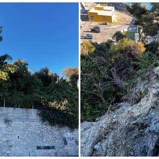 Finale, frana minaccia l'Aurelia all'altezza del porto di Capo San Donato: senso unico alternato Finale, frana minaccia l'Aurelia all'altezza del porto di Capo San Donato: senso unico alternato