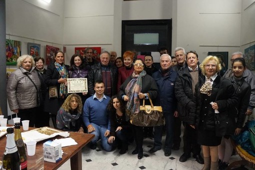 Albisola Superiore:inaugurazione della mostra collettiva di chiusura organizzata da "La Casa delle Arti"