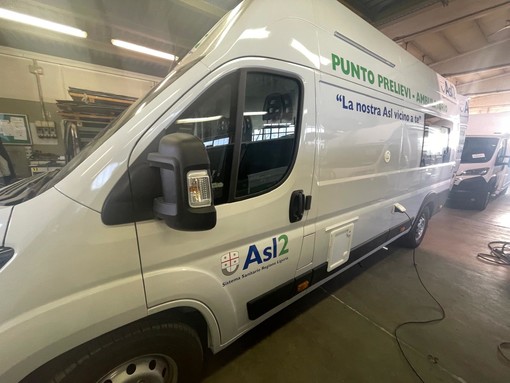 Il furgone per i prelievi messo a disposizione da Asl2 sul territorio di Cengio Il furgone per i prelievi messo a disposizione da Asl2 sul territorio di Cengio