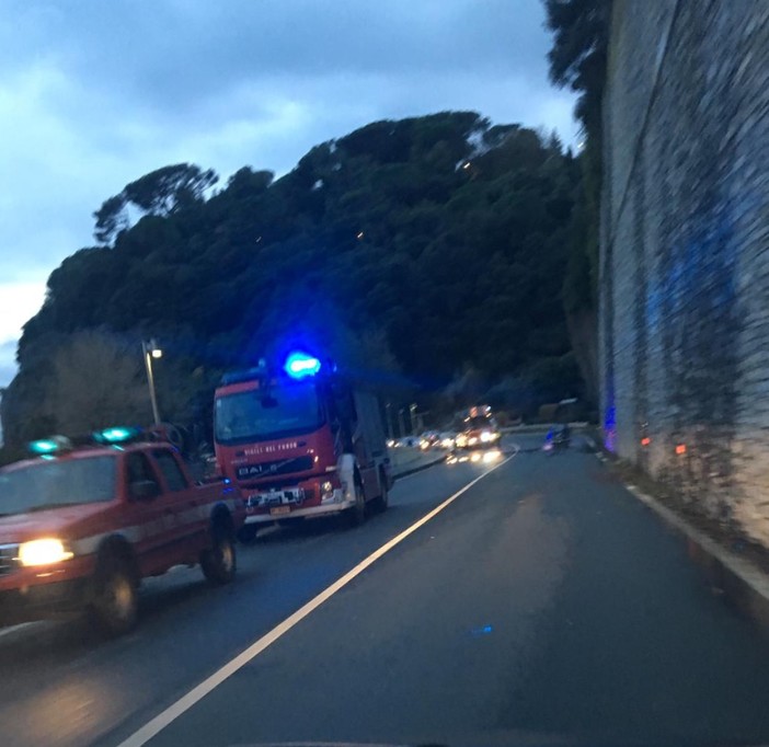 Celle, smottamento sulla via Aurelia: disagi alla viabilità (FOTO)