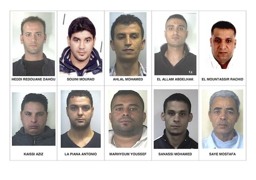 Alcuni degli arrestati Alcuni degli arrestati