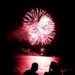 Fuochi d'artificio, spettacolo nelle due Albisole