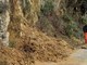 Frana sulla Sp 52 all'altezza di Castelvecchio di Rocca Barbena: viabilità interrotta