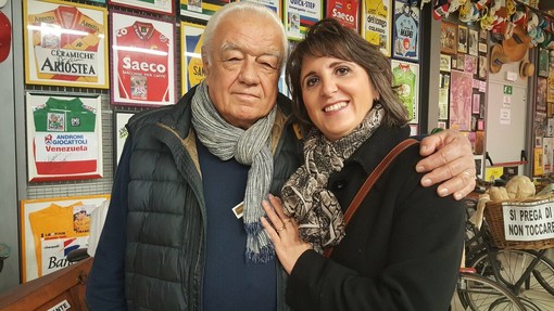 In foto Franco Franco Balmamion con Silvia Gullino