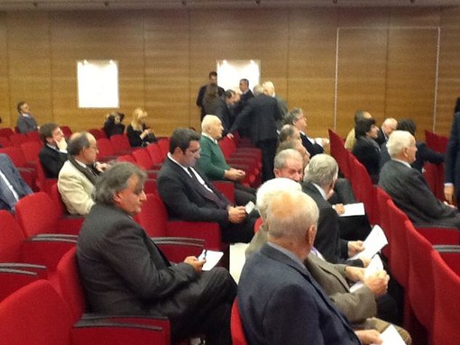 Roberto Schneck in sala a Grinzane Cavour
