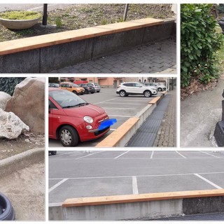 Carcare, manutenzione fontane pubbliche e nuove sedute in legno (FOTO)
