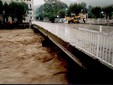 Il Letimbro durante l'alluvione del 1992