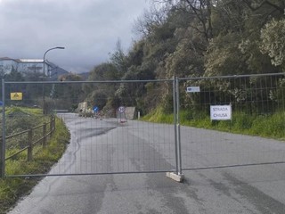 La frana sulla SP24 Pietra Ligure-Giustenice