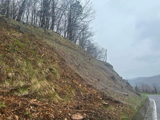 Frana al Mezzano a Stella, in fase di ultimazione i lavori (FOTO)