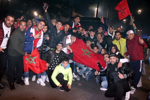 Marocco prima nazionale africana in una semifinale dei Mondiali di calcio: ad Albenga scoppia la festa Marocco prima nazionale africana in una semifinale dei Mondiali di calcio: ad Albenga scoppia la festa