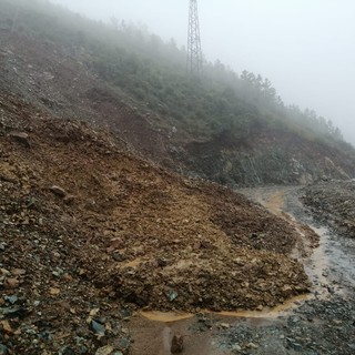 Varazze: frana in località Beffadosso, ai Piani di San Giacomo