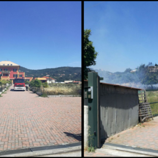 Savona, a fuoco un ricovero attrezzi a Legino Savona, a fuoco un ricovero attrezzi a Legino