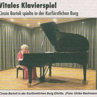 Trionfo in Germania per la pianista savonese Cinzia Bartoli