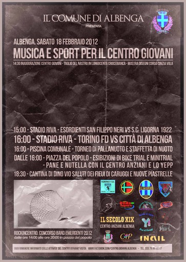 Albenga, le band giovanili del territorio a "RockInCentro" Albenga, le band giovanili del territorio a "RockInCentro"