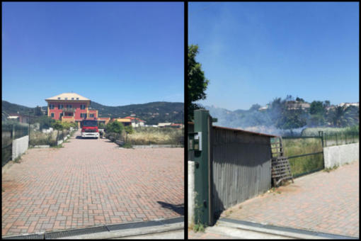 Savona, a fuoco un ricovero attrezzi a Legino Savona, a fuoco un ricovero attrezzi a Legino