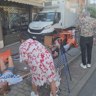 Furgone travolge dehor a Loano, la testimonianza: "Poteva essere una tragedia"