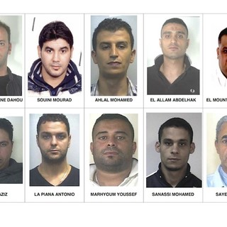 Alcuni degli arrestati