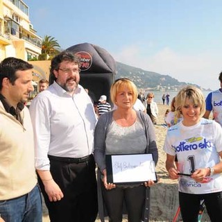 Stefania Belmondo madrina di "Sci di fondo on the beach"