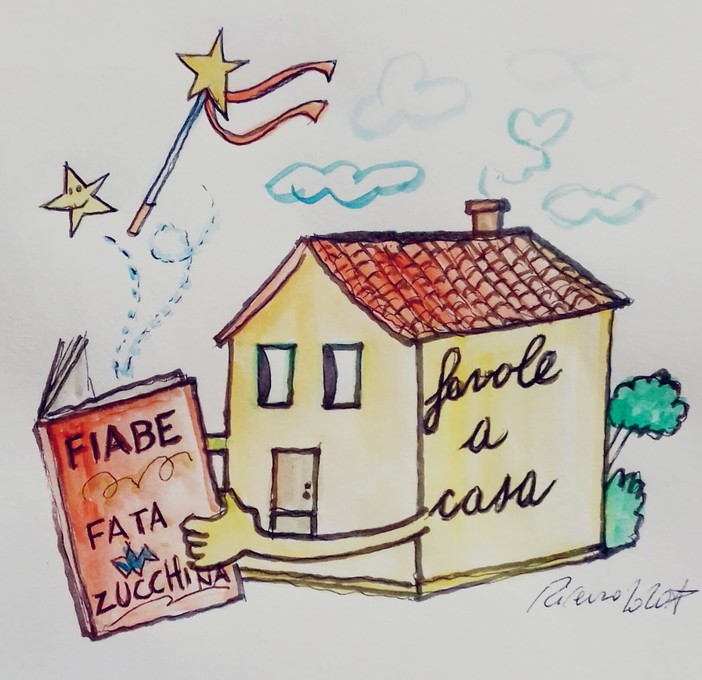 #FavoleaCasa: la rubrica di favole “positive” di Fata Zucchina piace, cresce e diventa benefica Ogni giorno un racconto a tema psicologico con la vignetta d’autore di Tiziano Riverso